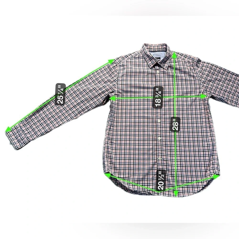 Banana Republic Camden Fit Shirt Men’s Small Check Button Up Long Sleeve